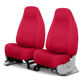CalTrend® - Retro Weave 1st Row Red Custom Seat Covers