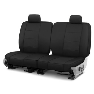 CalTrend® - Retro Weave 2nd Row Black Custom Seat Covers