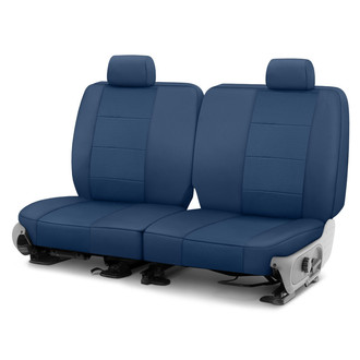 CalTrend® - Retro Weave 2nd Row Blue Custom Seat Covers