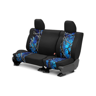 CalTrend® - Sirphis Camouflage 2nd Row Undertow & Black Custom Seat Covers