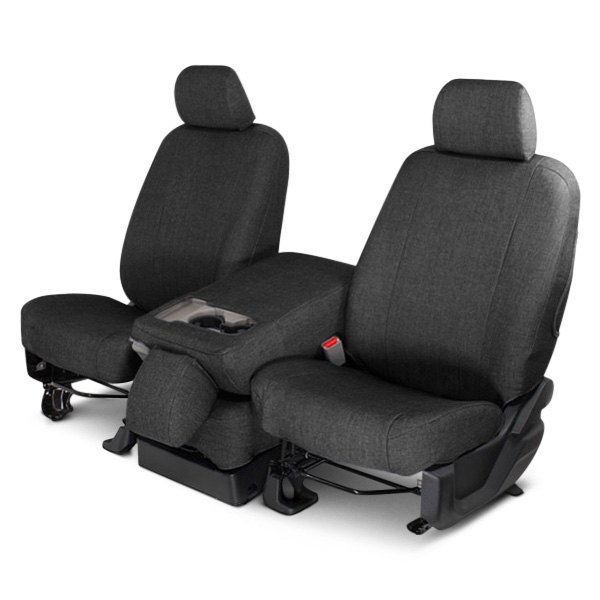  CalTrend® - Smart Denim® 1st Row Black Custom Seat Covers