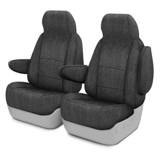 CalTrend® - Smart Denim® 1st Row Black Custom Seat Covers