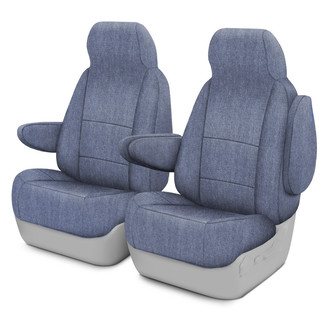 CalTrend® - Smart Denim® 1st Row Blue Custom Seat Covers