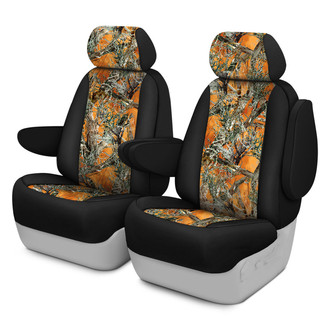 CalTrend® - TrueTimber® Camo 1st Row Black & BLAZE Custom Seat Covers