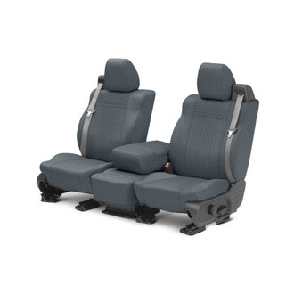 CalTrend® - Carbon Fiber 1st Row Charcoal Custom Seat Covers