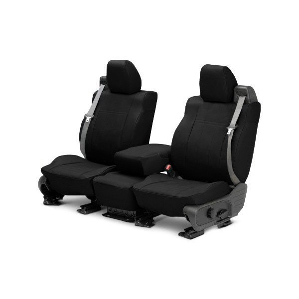  CalTrend® - DuraPlus 1st Row Black & Black Custom Seat Covers