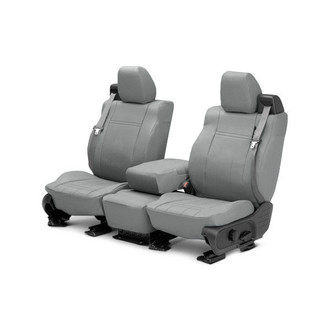 CalTrend® - DuraPlus 1st Row Light Gray Custom Seat Covers