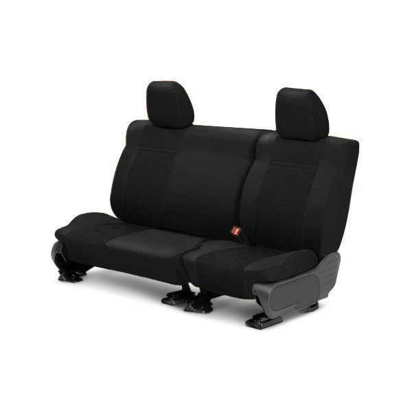 CalTrend® - EuroSport 2nd Row Black & Black Custom Seat Covers