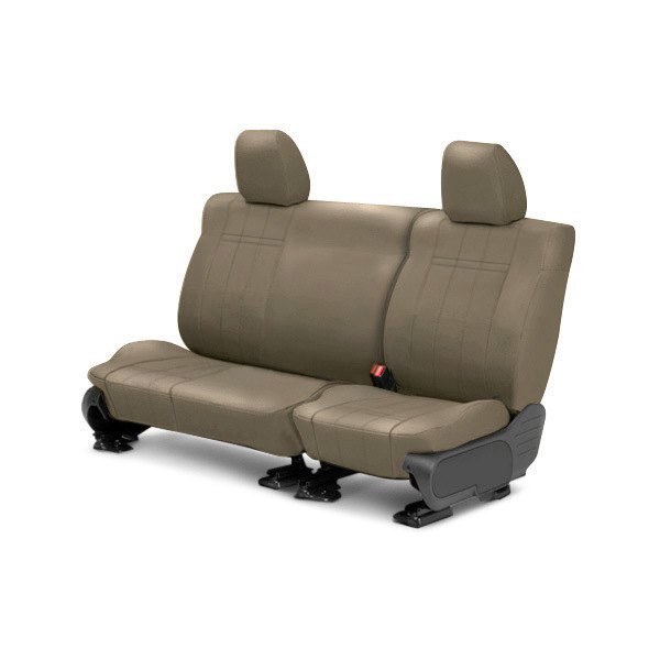  CalTrend® - I Can't Believe It's Not Leather™ 2nd Row Beige Custom Seat Covers
