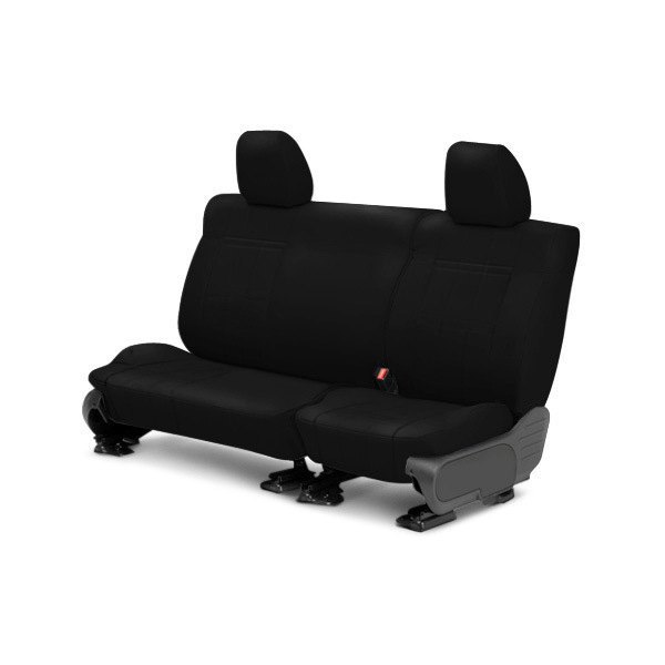  CalTrend® - I Can't Believe It's Not Leather™ 2nd Row Black & Black Custom Seat Covers
