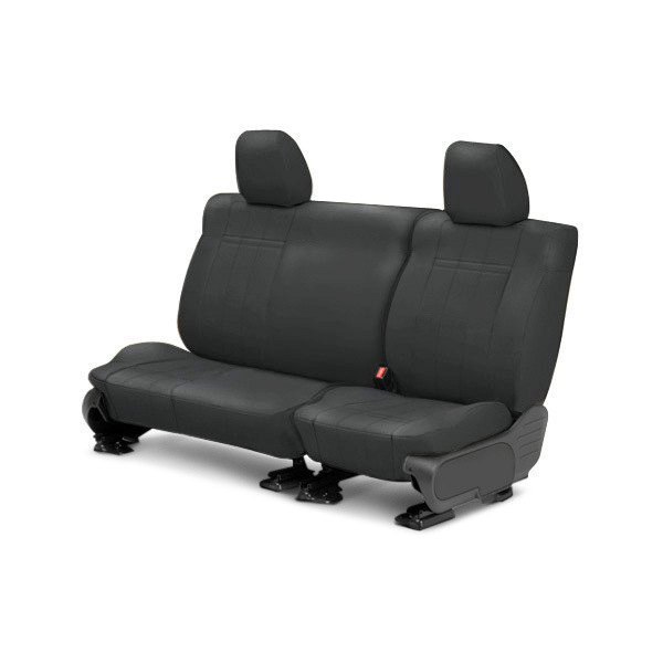  CalTrend® - I Can't Believe It's Not Leather™ 2nd Row Dark Gray Custom Seat Covers