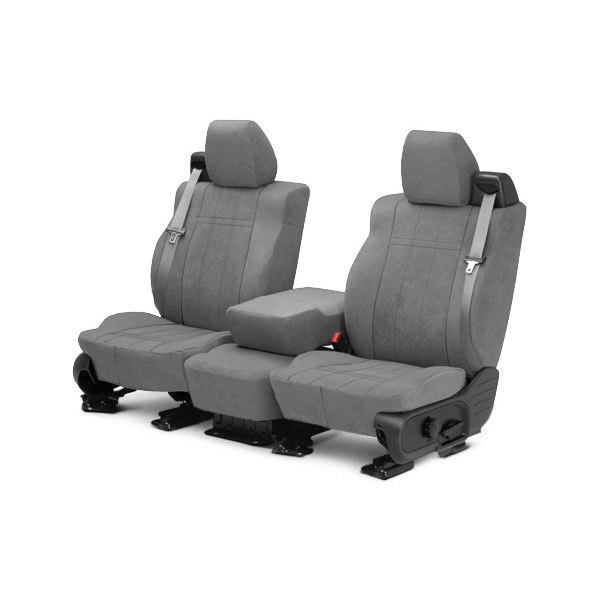  CalTrend® - MicroSuede 1st Row Light Gray Custom Seat Covers