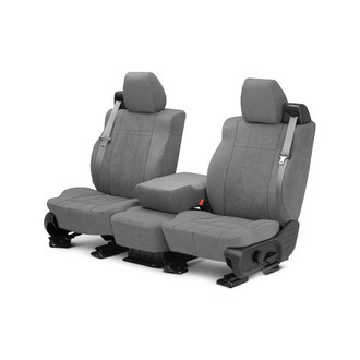 CalTrend® - MicroSuede 1st Row Light Gray Custom Seat Covers