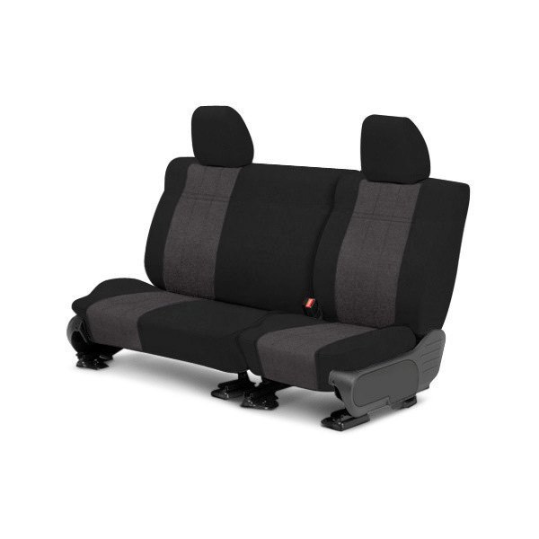  CalTrend® - MicroSuede 2nd Row Black & Charcoal Custom Seat Covers