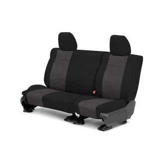 CalTrend® - MicroSuede 2nd Row Black & Charcoal Custom Seat Covers