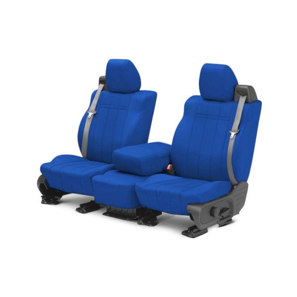  CalTrend® - NeoPrene 1st Row Blue Custom Seat Covers