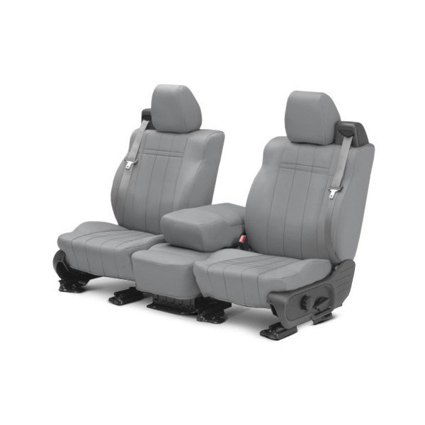  CalTrend® - NeoPrene 1st Row Light Gray Custom Seat Covers