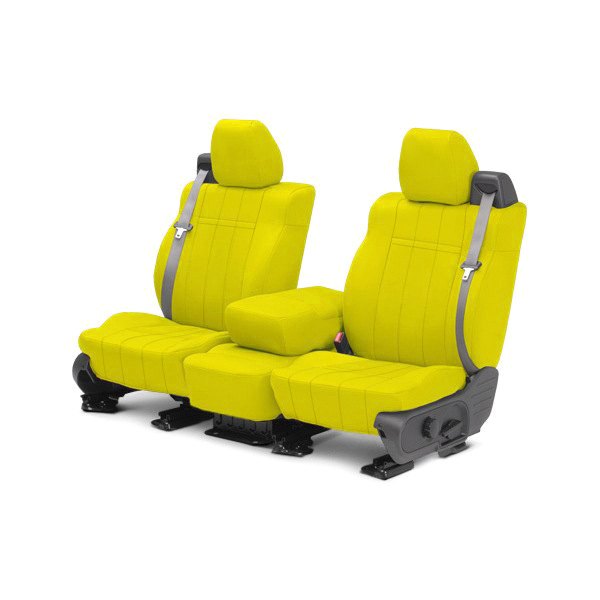  CalTrend® - NeoSupreme 1st Row Yellow Custom Seat Covers