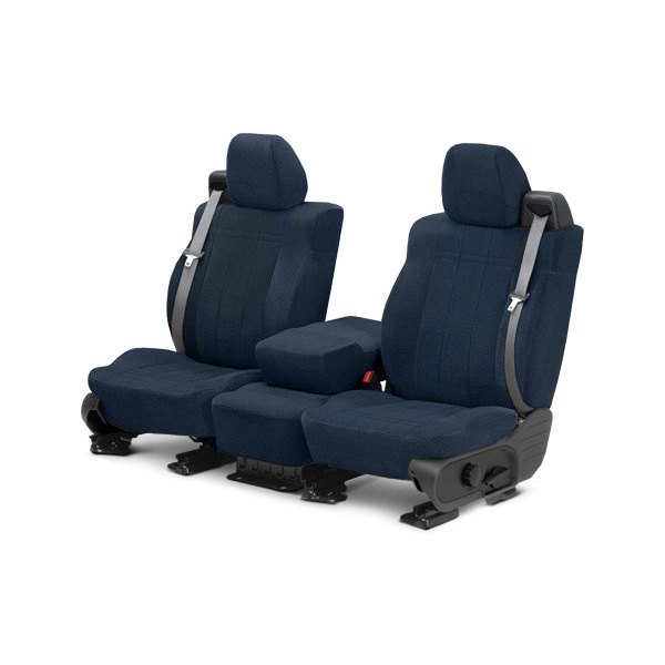 CalTrend® - O.E. Velour 1st Row Blue Custom Seat Covers