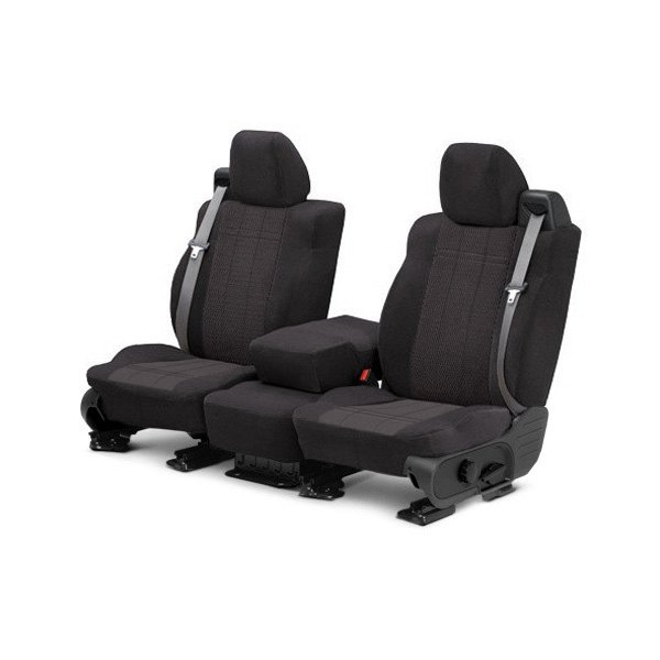  CalTrend® - O.E. Velour 1st Row Charcoal & Monarch Custom Seat Covers