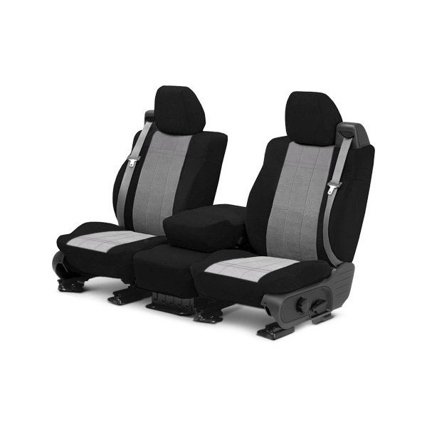  CalTrend® - O.E. Velour 1st Row Black & Premier Custom Seat Covers