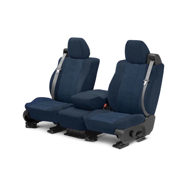  CalTrend® - O.E. Velour 1st Row Blue & Premier Custom Seat Covers