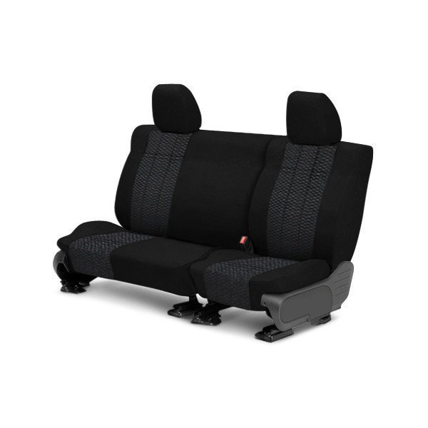  CalTrend® - O.E. Velour 2nd Row Black & Monarch Custom Seat Covers
