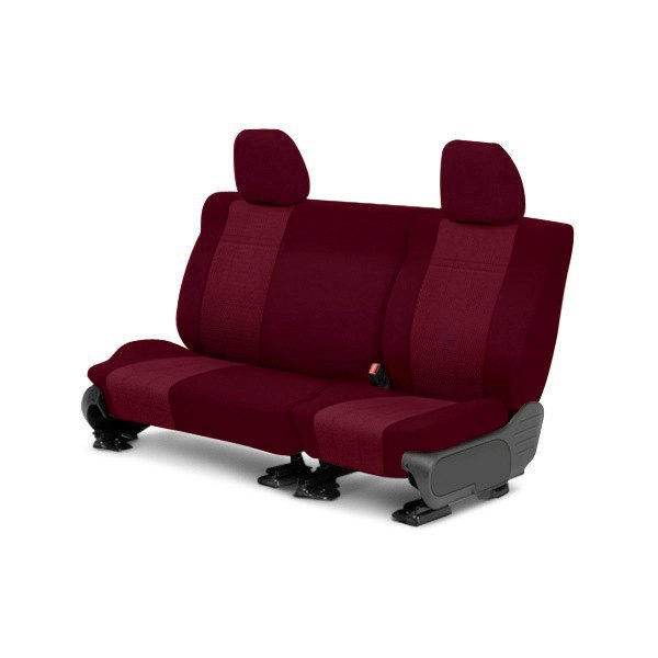  CalTrend® - O.E. Velour 2nd Row Red & Monarch Custom Seat Covers