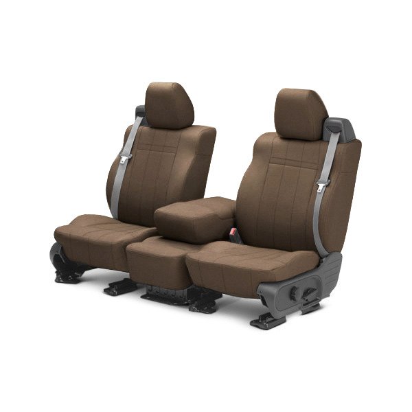  CalTrend® - SportsTex 1st Row Beige Custom Seat Covers