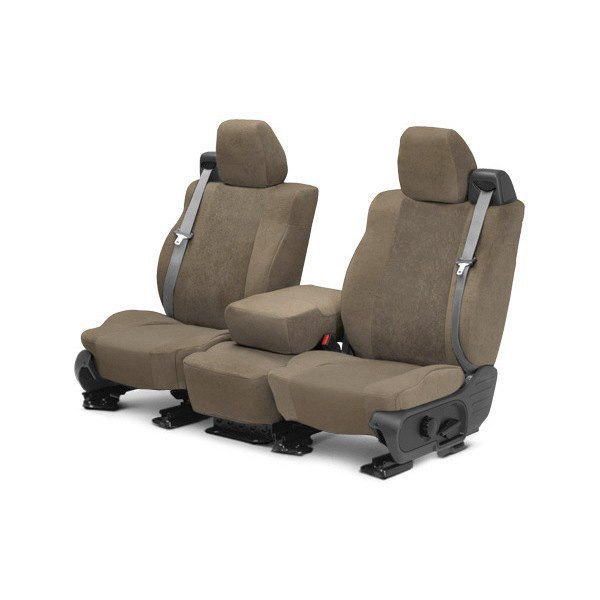  CalTrend® - SuperSuede 1st Row Beige Custom Seat Covers
