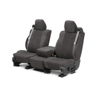 CalTrend® - SuperSuede 1st Row Charcoal Custom Seat Covers