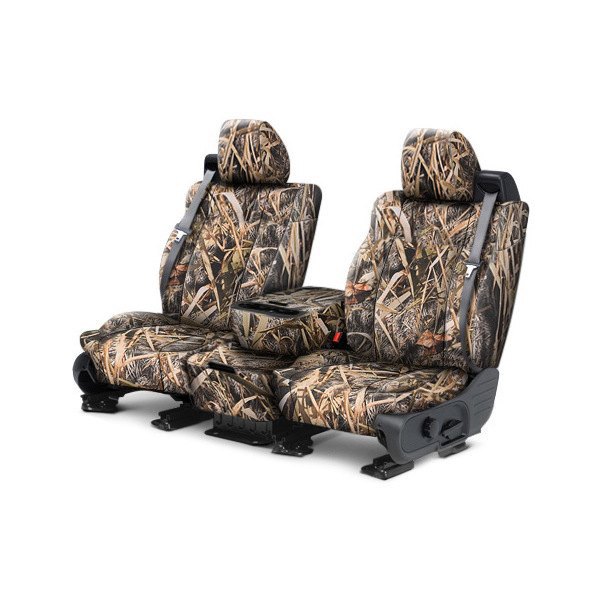 CalTrend® - Tough Camo 1st Row Marsh Custom Seat Covers