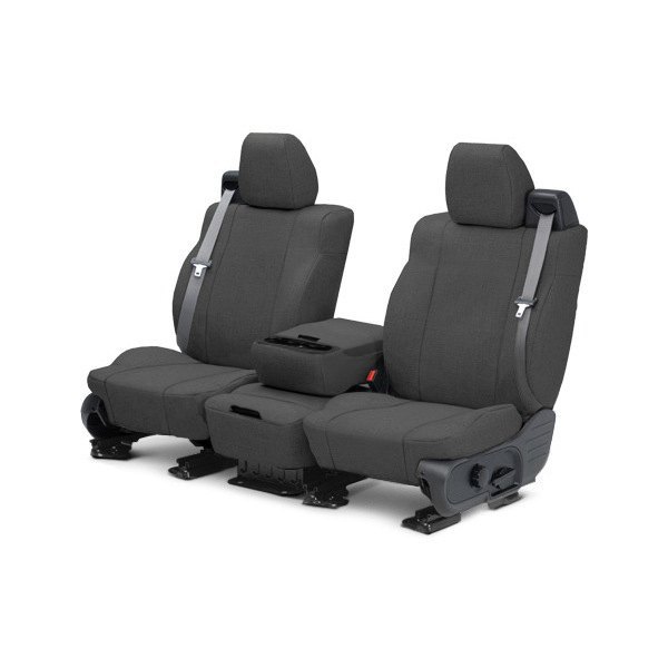  CalTrend® - Tweed 1st Row Charcoal Custom Seat Covers