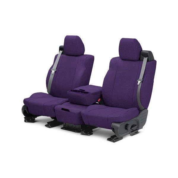  CalTrend® - Tweed 1st Row Purple Custom Seat Covers