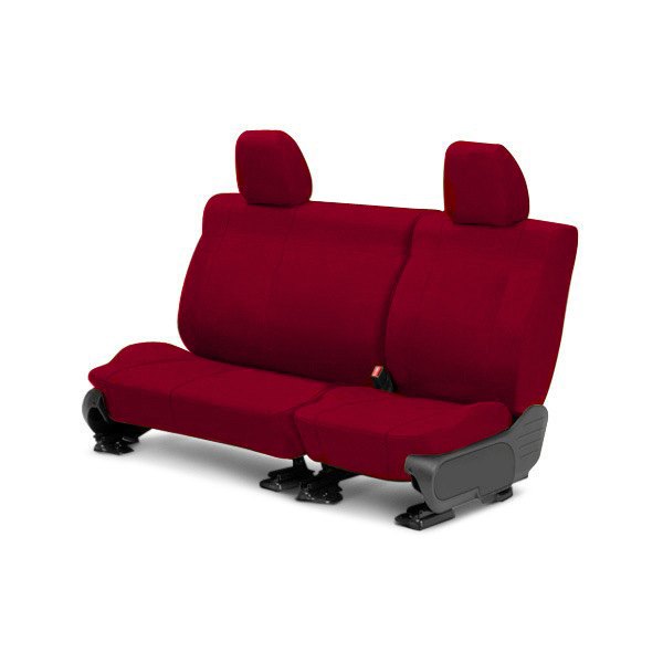  CalTrend® - Tweed 2nd Row Red Custom Seat Covers