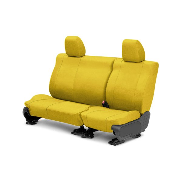  CalTrend® - Tweed 2nd Row Yellow Custom Seat Covers
