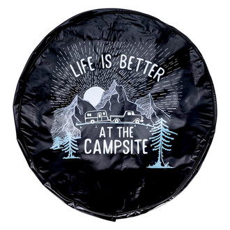 Camco® - 27" Life is Better Black Spare Tire Cover Sunrise