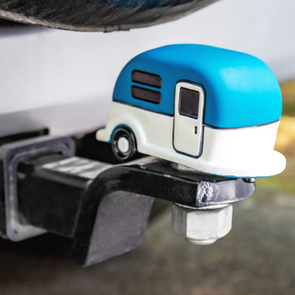Camco® - Hitch Ball Cover Blue Camper
