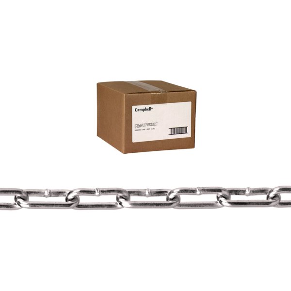 Campbell Chain & Fittings® - 100' Zinc Plated Straight Link Coil Chain