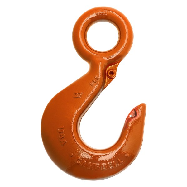 Campbell Chain & Fittings® - 15 Ton Orange Forged Alloy Eye Hoist Hook