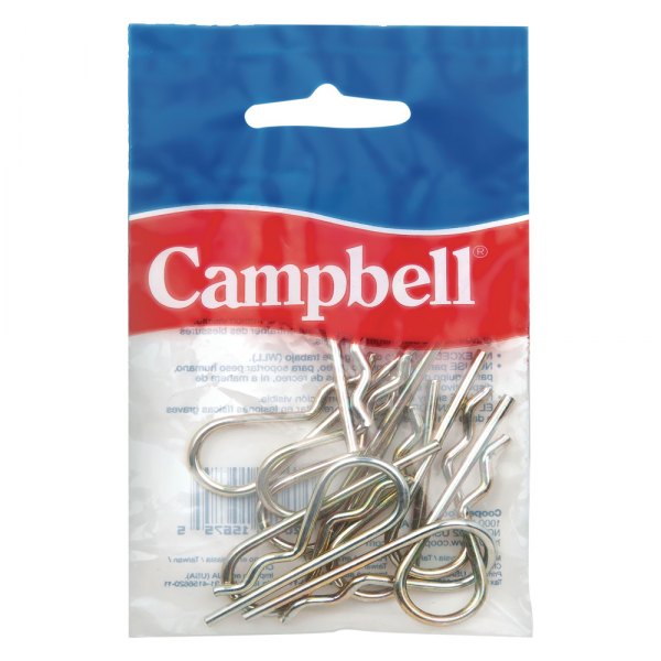 Campbell Chain & Fittings® - 1/16" Yellow Chromate Hitch Pin Clip Pack