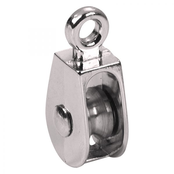 Campbell Chain & Fittings® - 1-1/4" Nickel Plated Single Rigid Eye Pulley