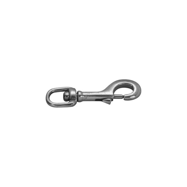 Campbell Chain & Fittings® - 1/4" Polished Stainless Steel Swivel Round Eye Bolt Snap