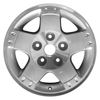 CCI® - 5-Spoke Machined Flange Hub with Sparkle Silver 17x8 Alloy Factory Wheel - Remanufactured