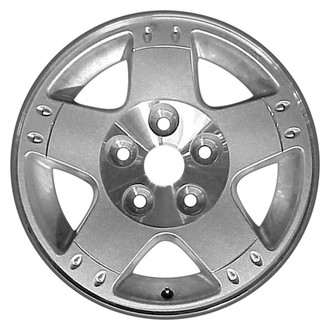 CCI® - 5-Spoke Machined Flange and Hub with Silver Spoke 17x8 Alloy Factory Wheel - Remanufactured
