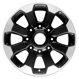 CCI® - 8 I-Spoke Black With Polished Satin Clear Flange 17x8 Alloy Factory Wheel - Remanufactured