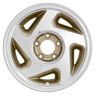 CCI® - 5 Spiral-Spoke Tan with Machined Face 15x7 Alloy Factory Wheel - Remanufactured
