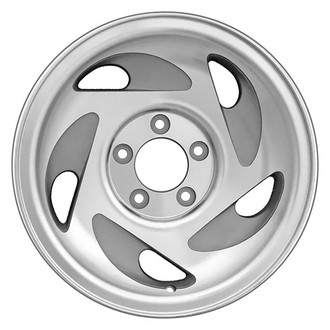 CCI® - 5-Slot Machined Argent with As Cast Vents 17x7.5 Alloy Factory Wheel - Remanufactured