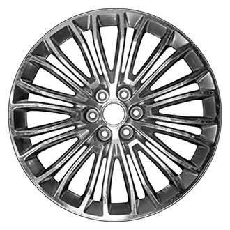 CCI® - 12 V-Spoke Smoked Silver with Machined Accents 20x8 Alloy Factory Wheel - Remanufactured