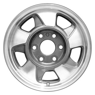 CCI® - 5-Spoke Medium Charcoal with Machined Face 16x7 Alloy Factory Wheel - Remanufactured